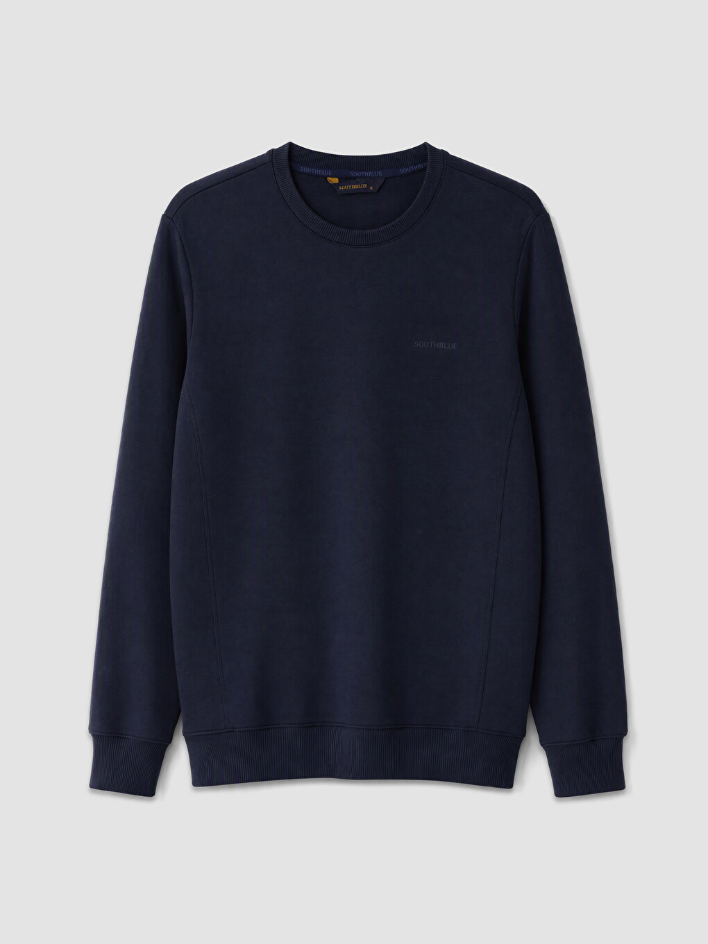 Lacivert Bisiklet Yaka Erkek Sweatshirt