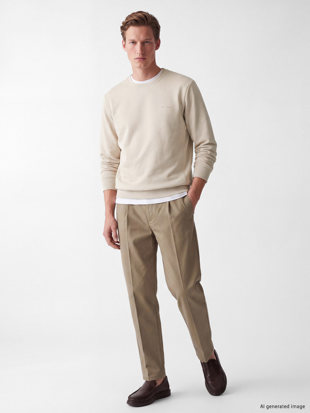 Crew Neck Men's Sweatshirt-1