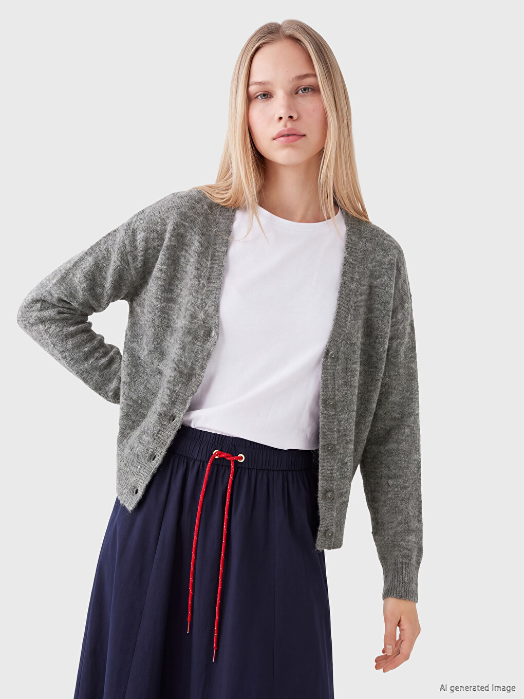 V Neck Women's Knitwear Cardigan