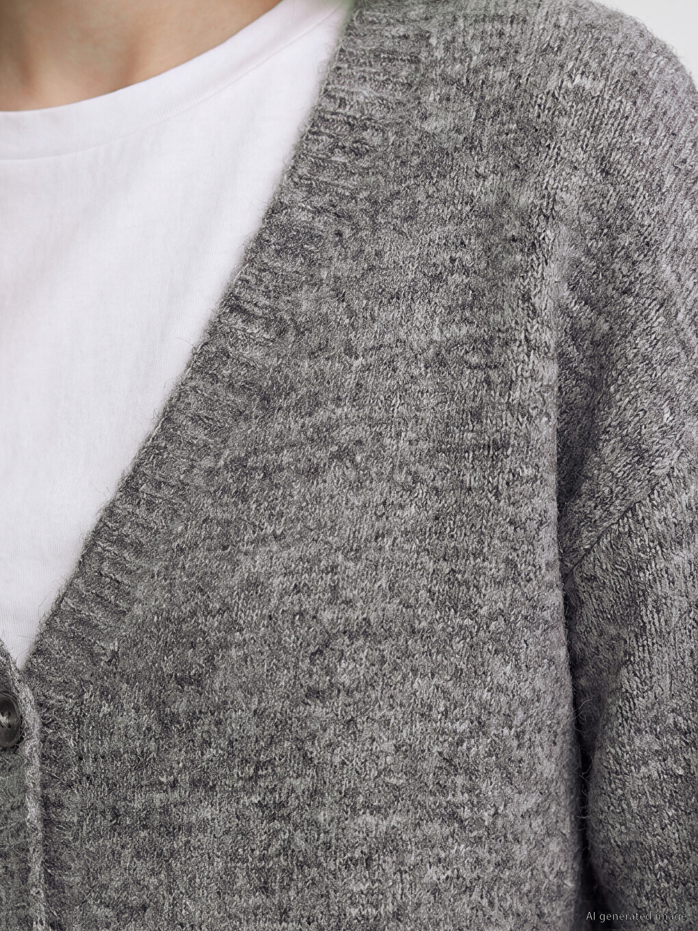 V Neck Women's Knitwear Cardigan-2
