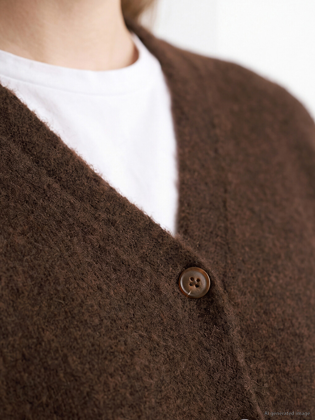 V Neck Women's Knitwear Cardigan-2