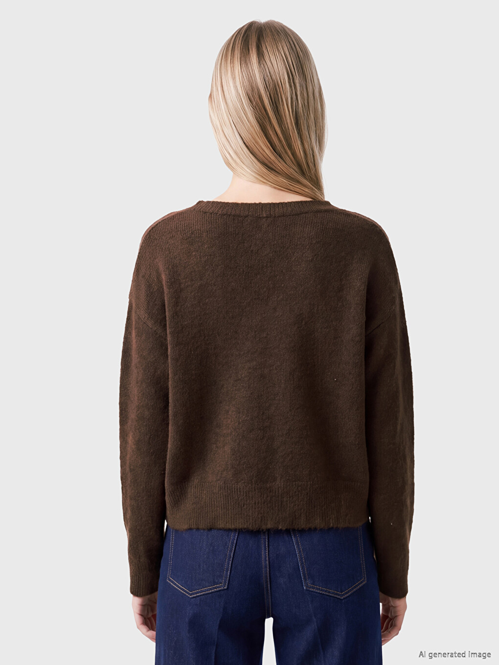 V Neck Women's Knitwear Cardigan-3