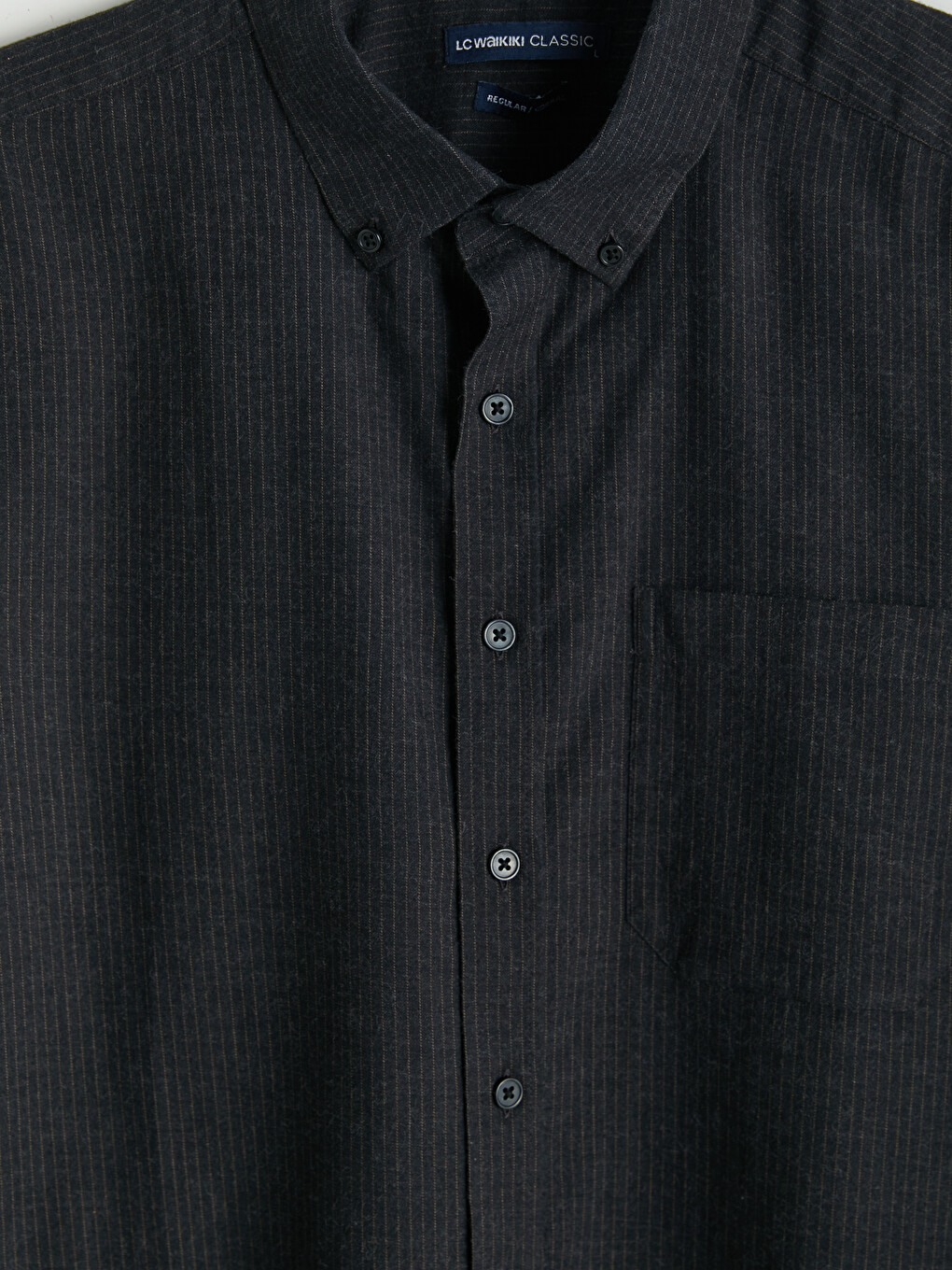 Regular Fit Striped Oxford Men's Shirt-6