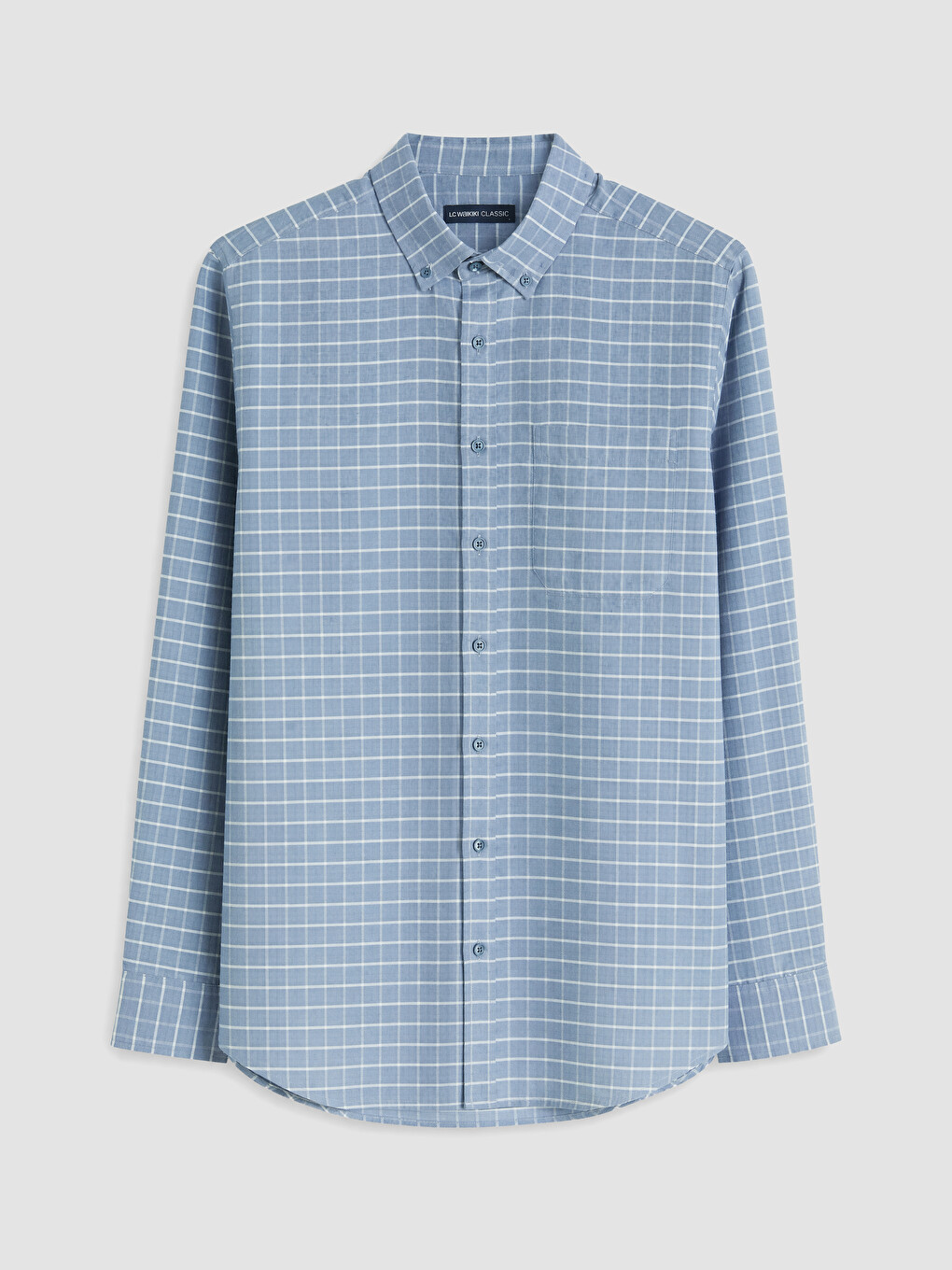 Regular Fit Plaid Oxford Men's Shirt-4