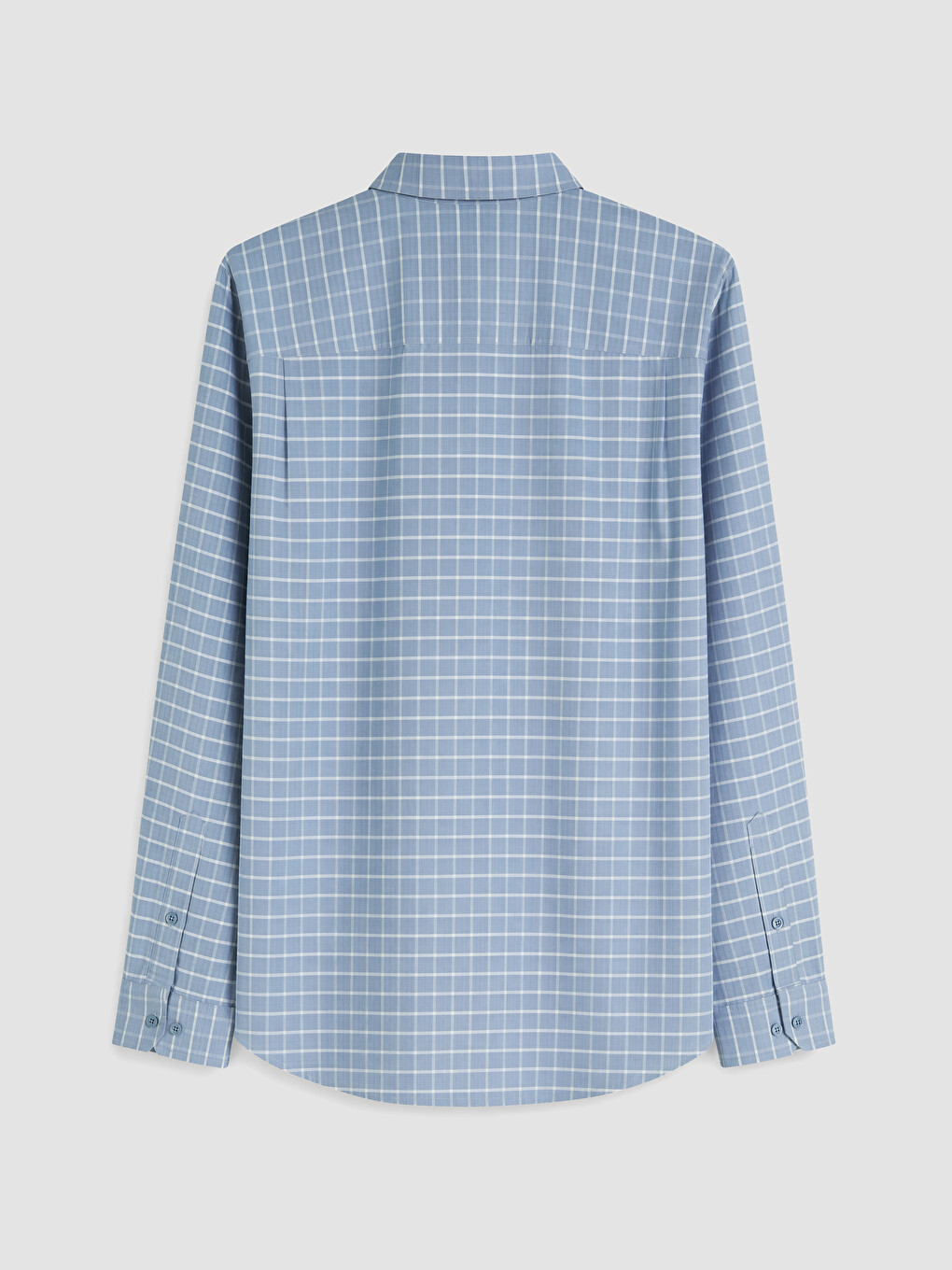 Regular Fit Plaid Oxford Men's Shirt-5