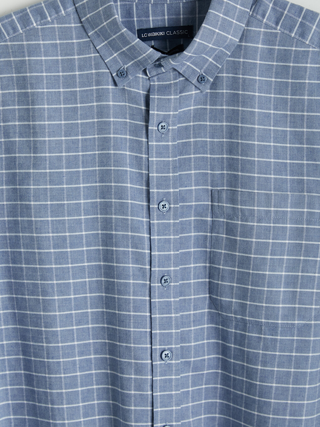 Regular Fit Plaid Oxford Men's Shirt-6