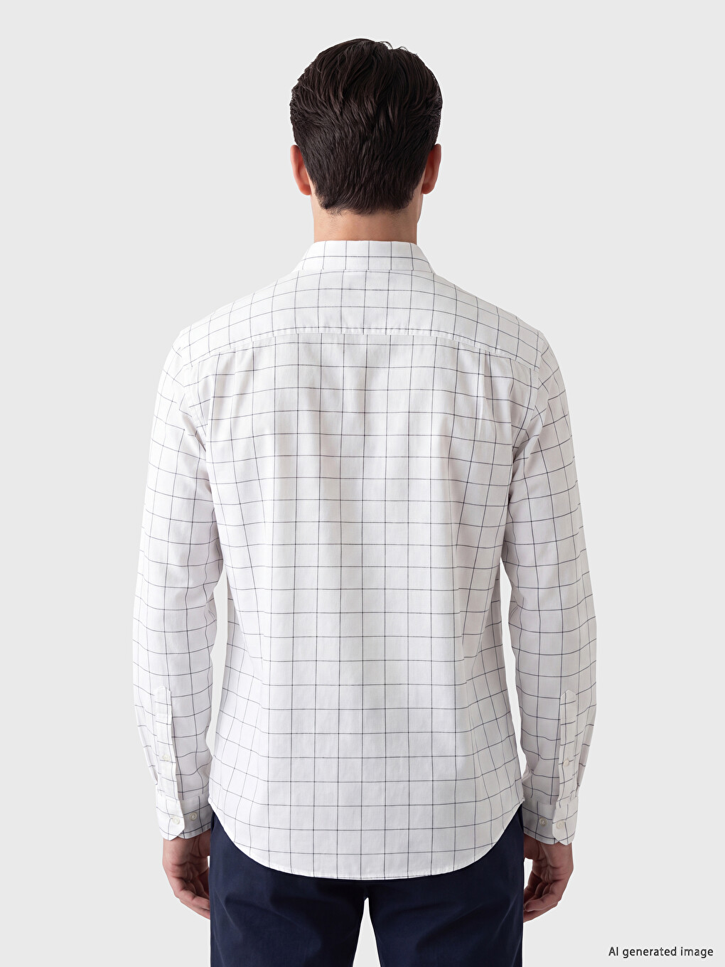 Regular Fit Plaid Oxford Men's Shirt-2