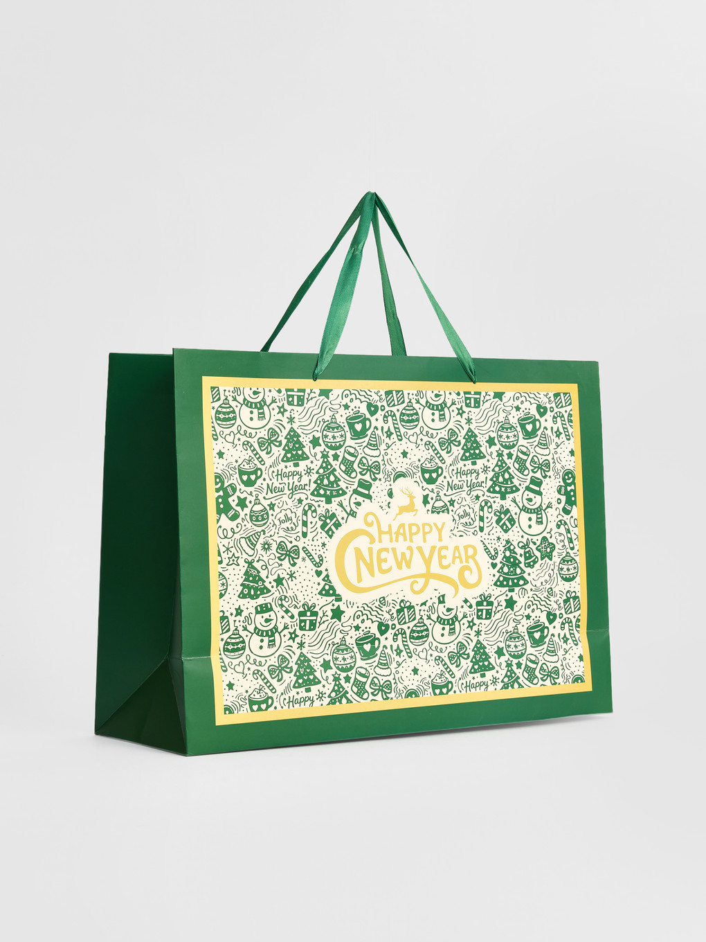New Year Themed Cardboard Bag-2