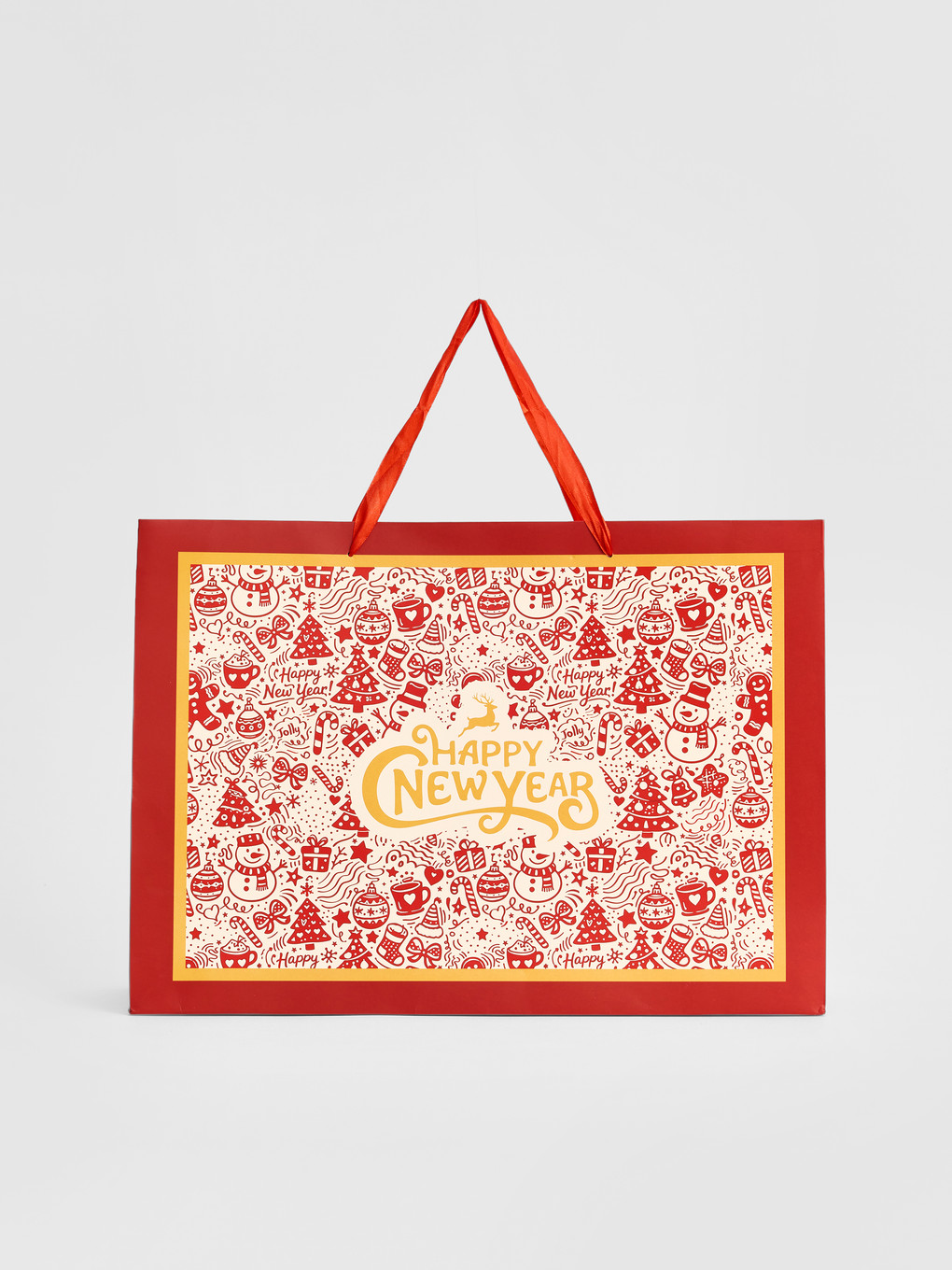 New Year Themed Cardboard Bag-5