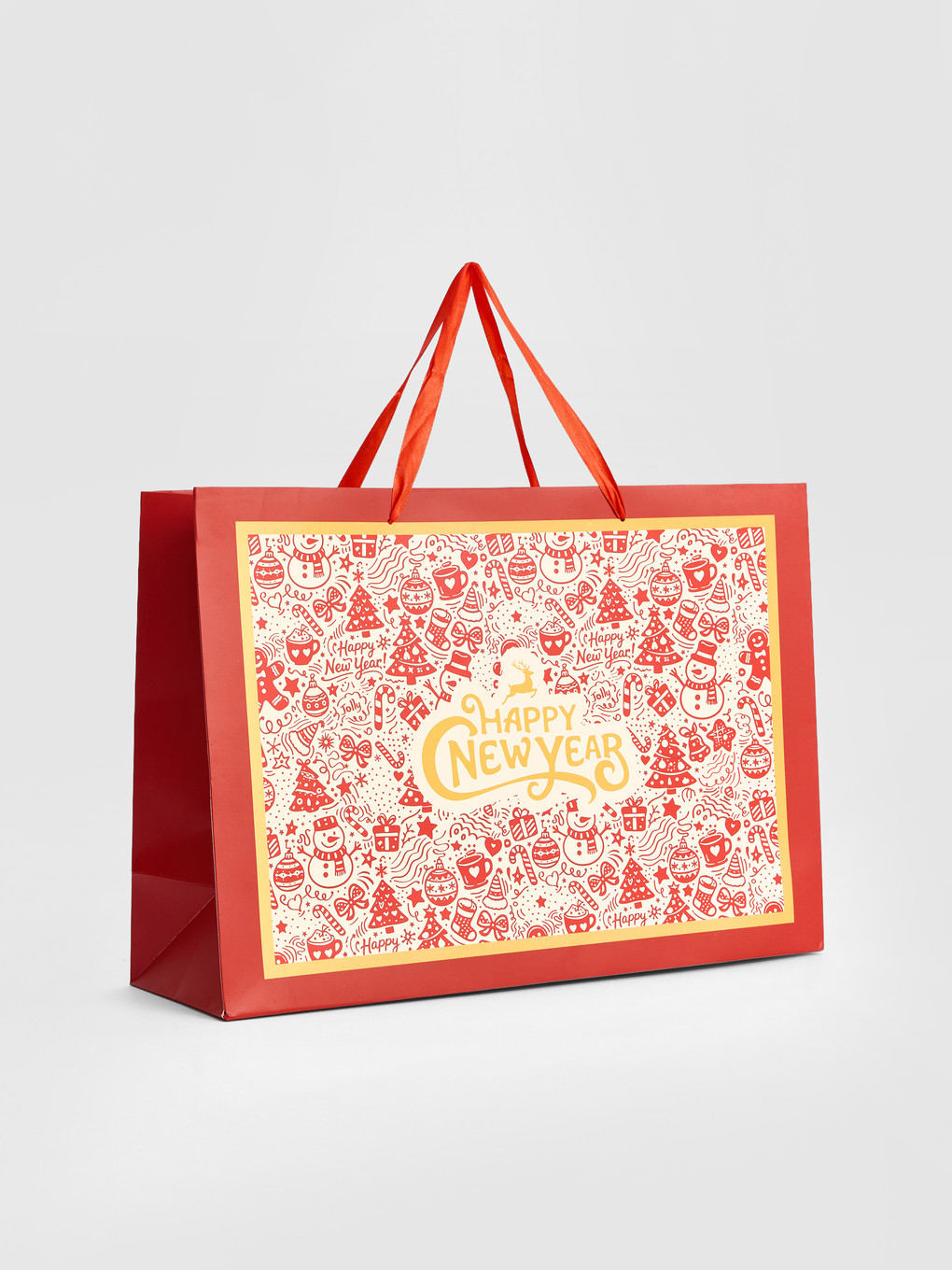 New Year Themed Cardboard Bag-6