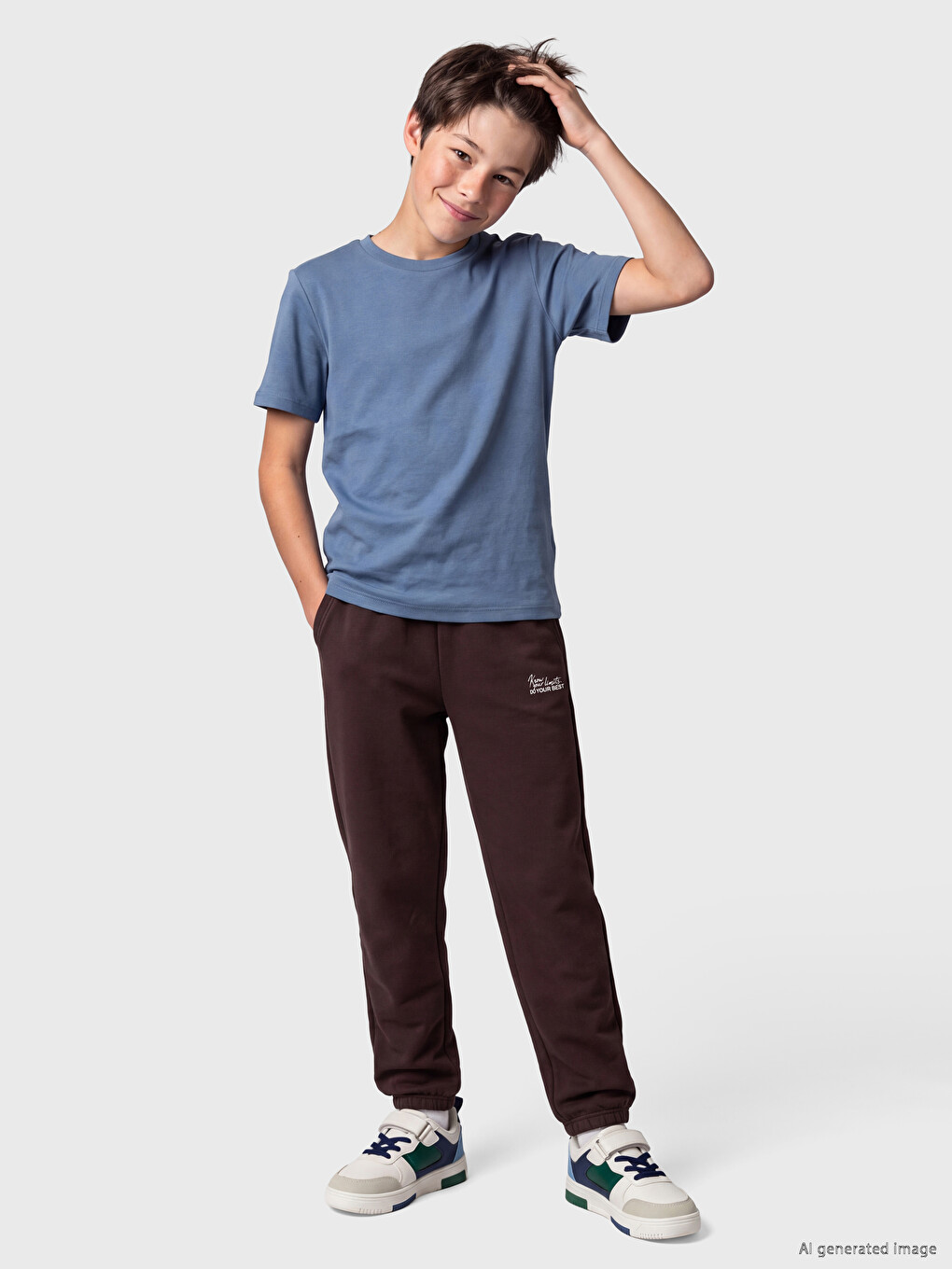  Elastic Waist Printed Boys' Jogger Sweatpants