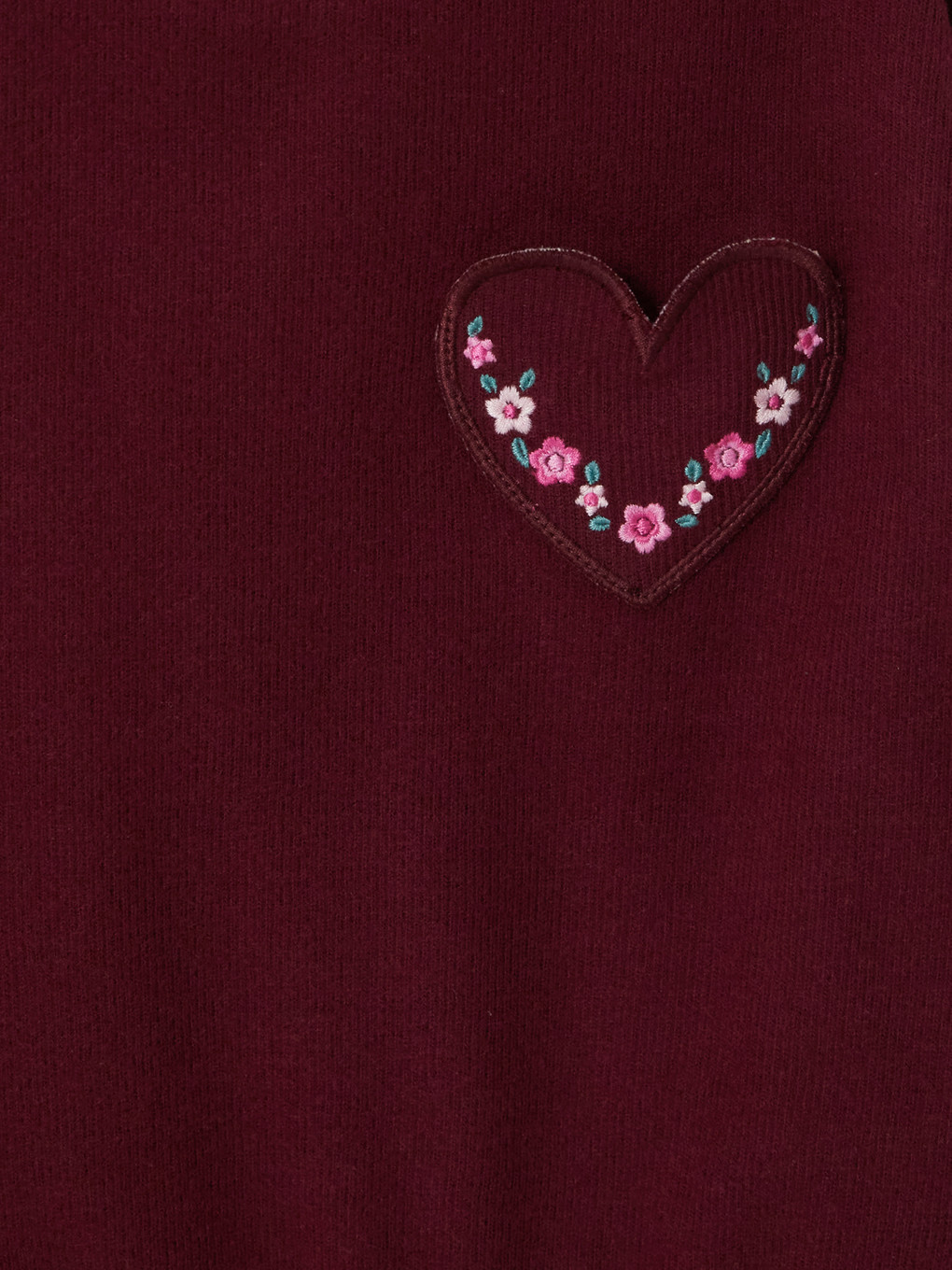 Embroidered Frilled Girls' Sweatshirt-1