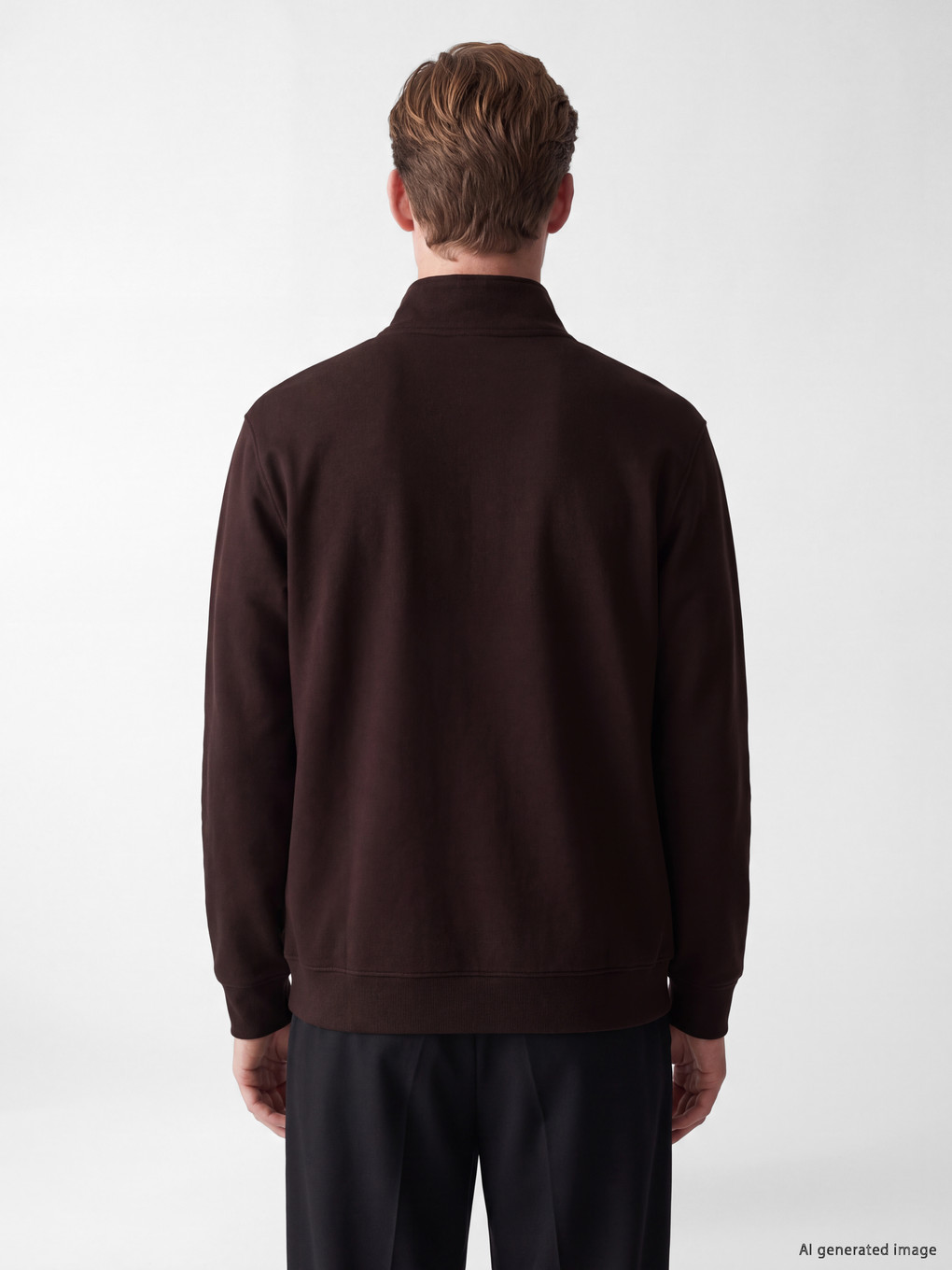 Man Brown Sweatshirt-3