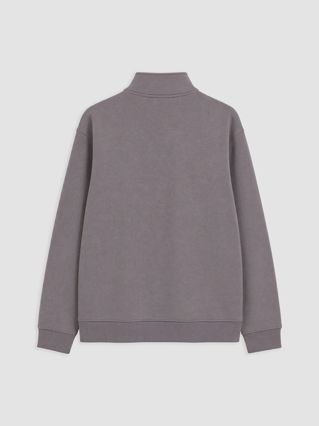 Mock Neck Men's Thick Sweatshirt-4