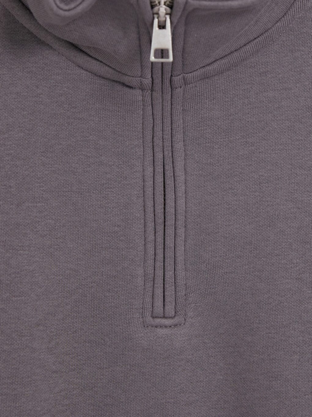 Mock Neck Men's Thick Sweatshirt-5