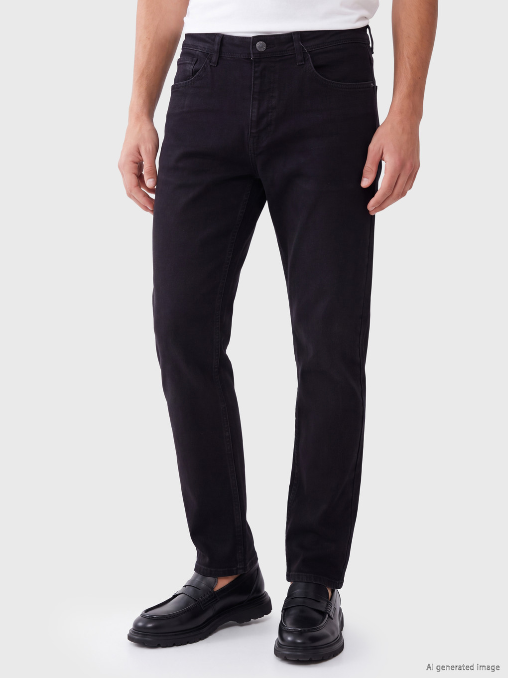 Man Black Jeans-1