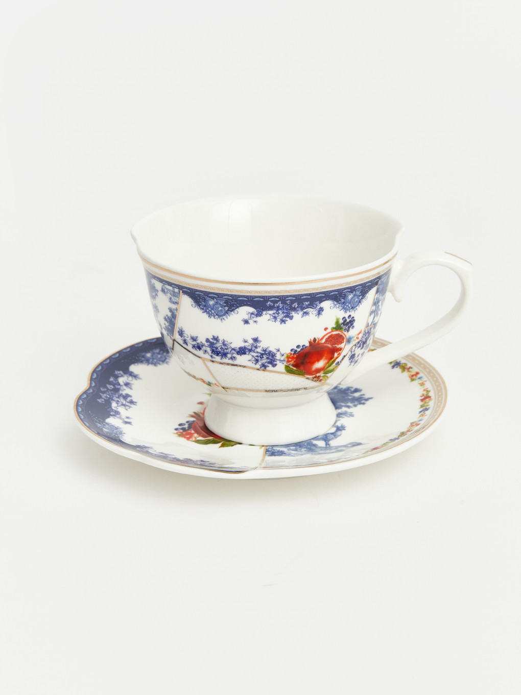 2 Person Patterned Coffee Cup Set-1