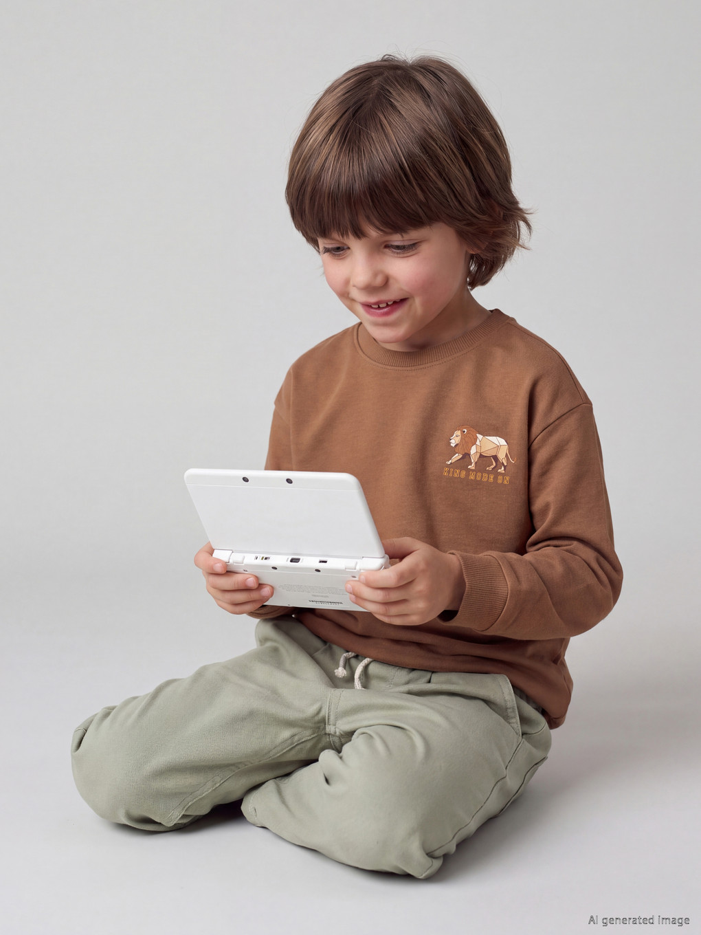 Crew Neck Printed Boys' T-shirt