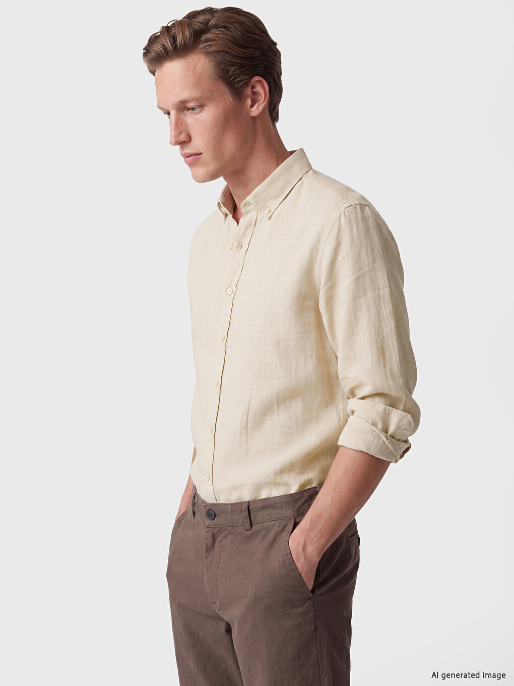 Regular Fit Dobby Men's Shirt