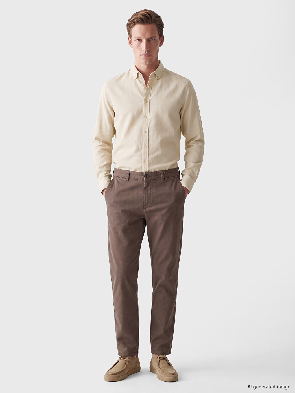 Regular Fit Dobby Men's Shirt-1