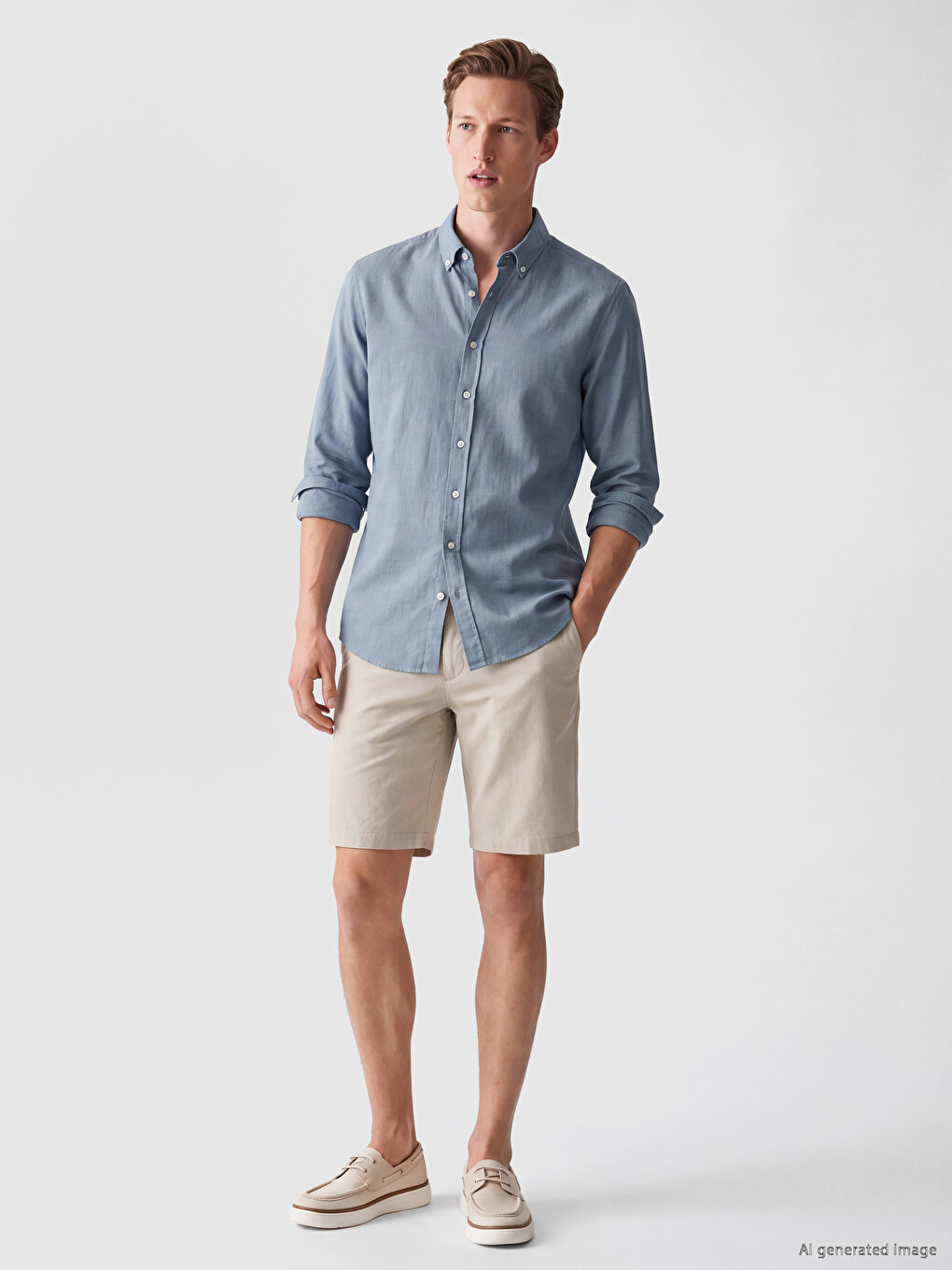 Regular Fit Dobby Men's Shirt-1