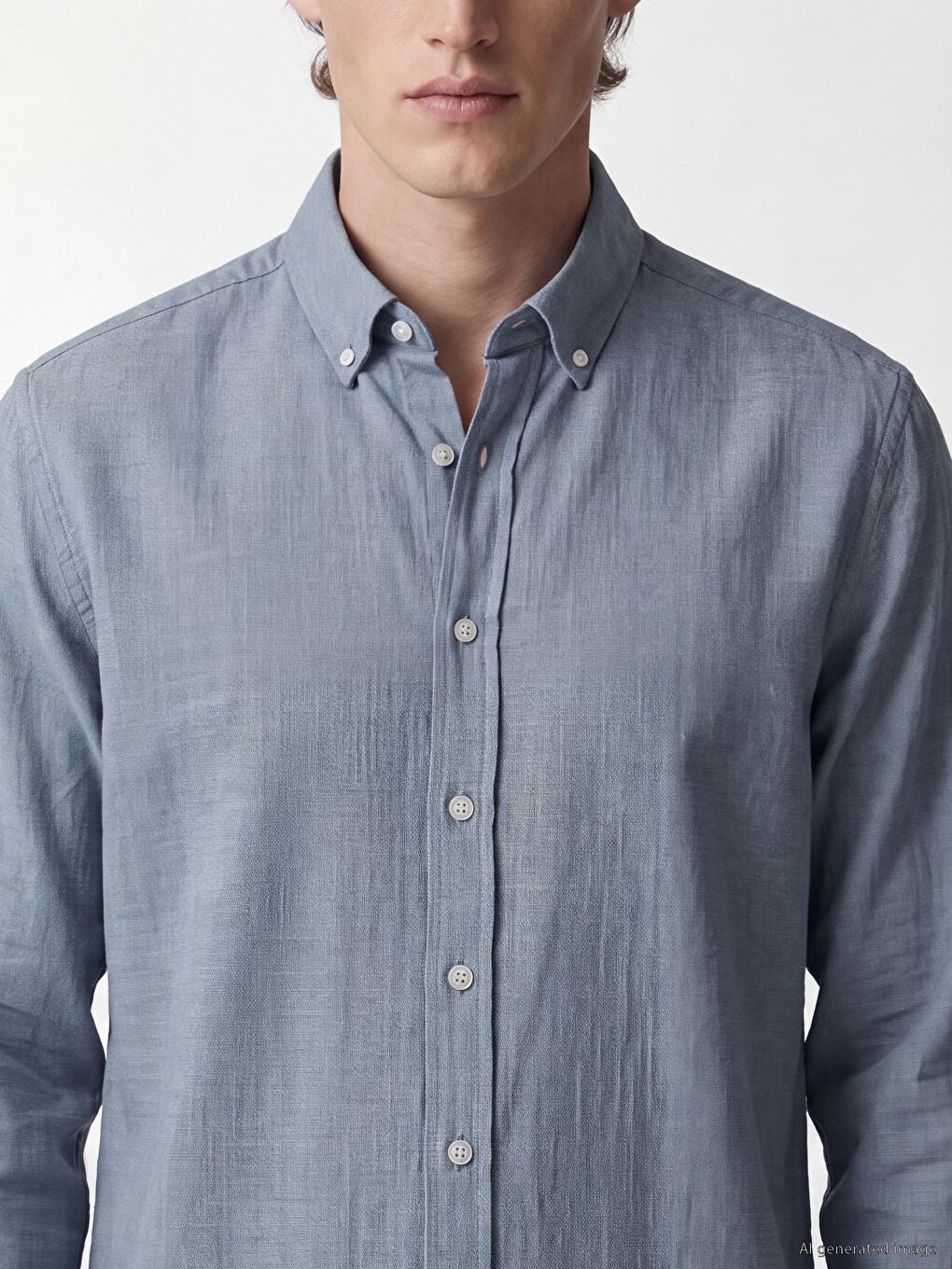 Regular Fit Dobby Men's Shirt-2