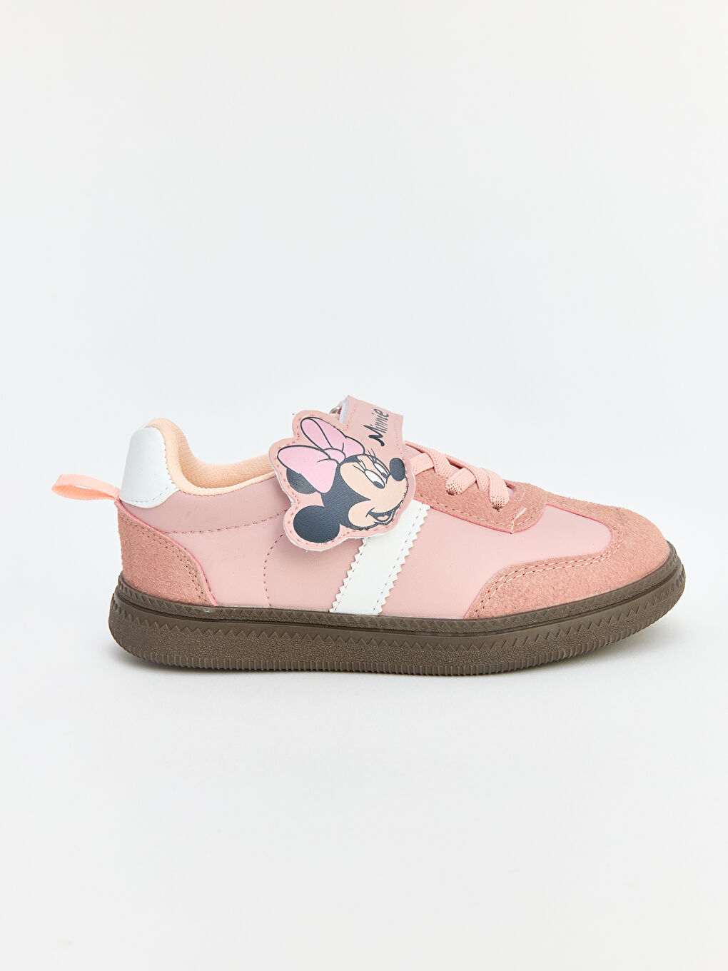 Pembe Minnie Mouse Baskılı Kız Bebek Sneaker-1