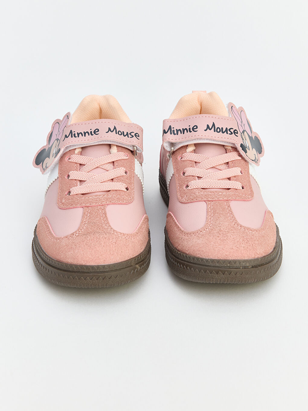 Pembe Minnie Mouse Baskılı Kız Bebek Sneaker-5