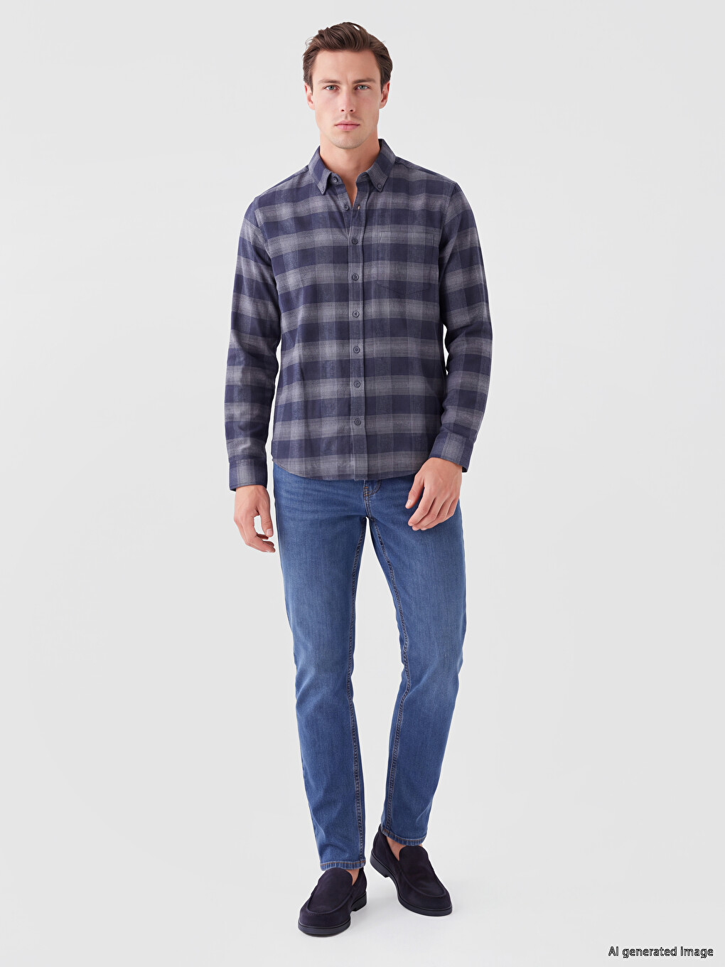 Man Indigo Shirt-1