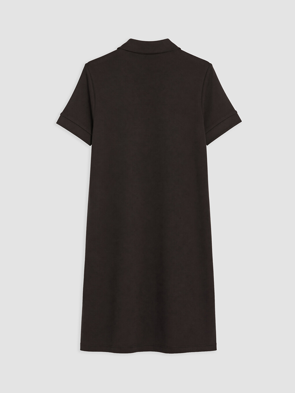 Kahverengi Polo Yaka Soft Touch Elbise-1