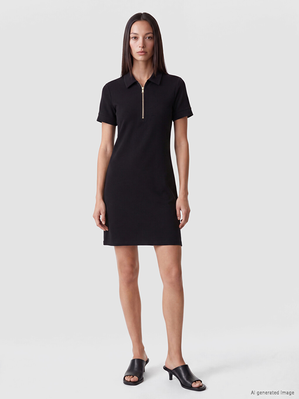 Polo Collar Soft Touch Dress