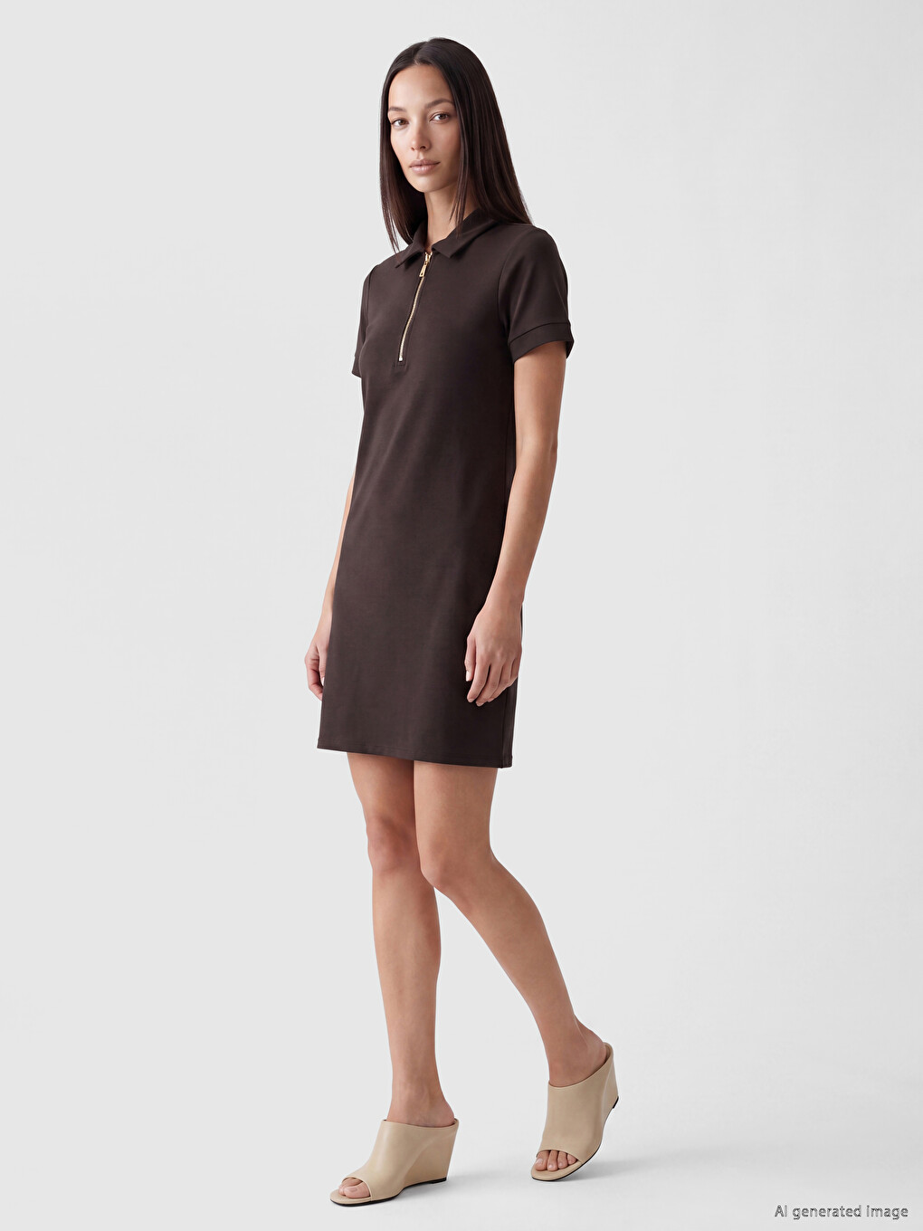 Polo Collar Soft Touch Dress