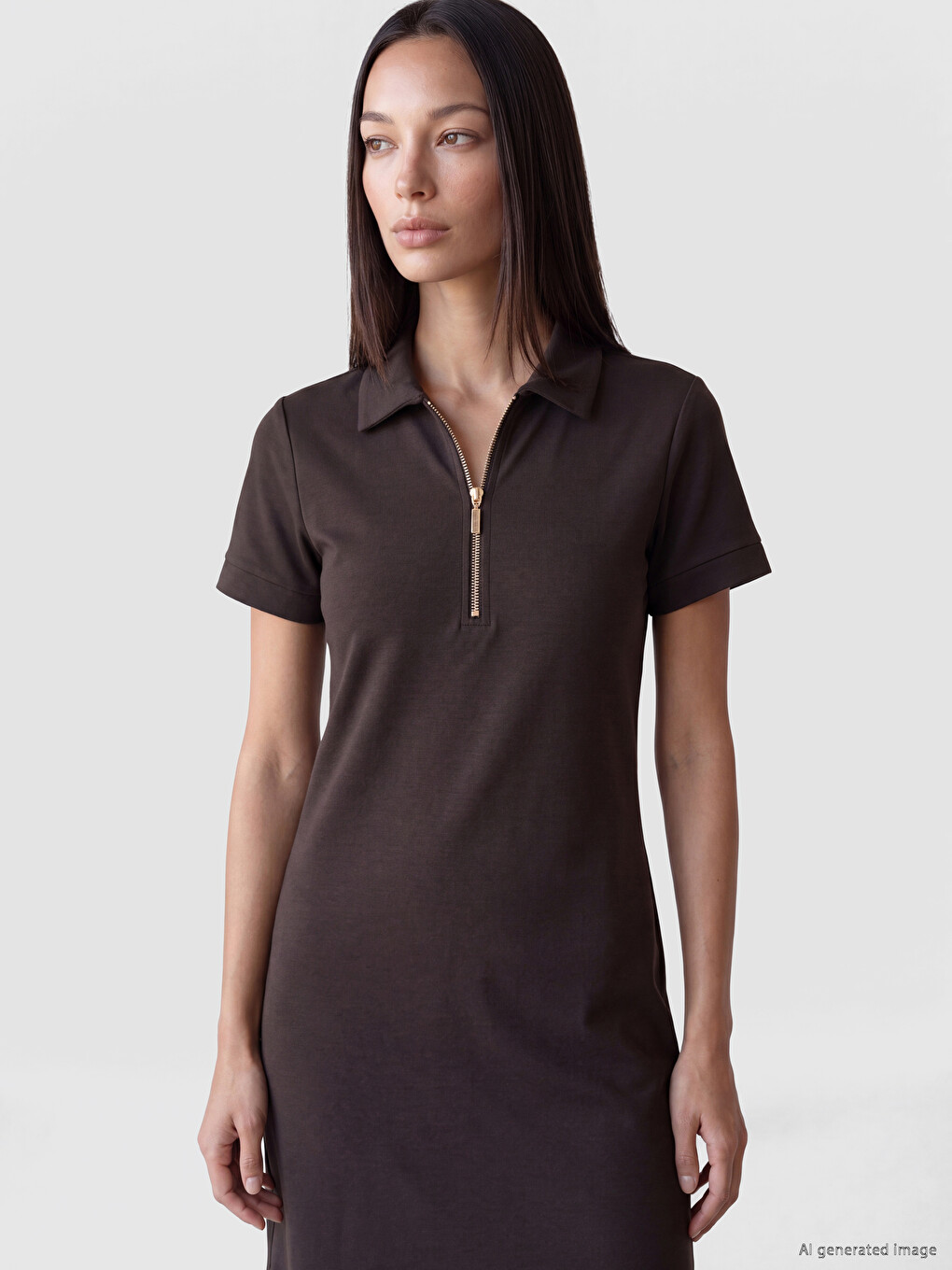 Polo Collar Soft Touch Dress-1