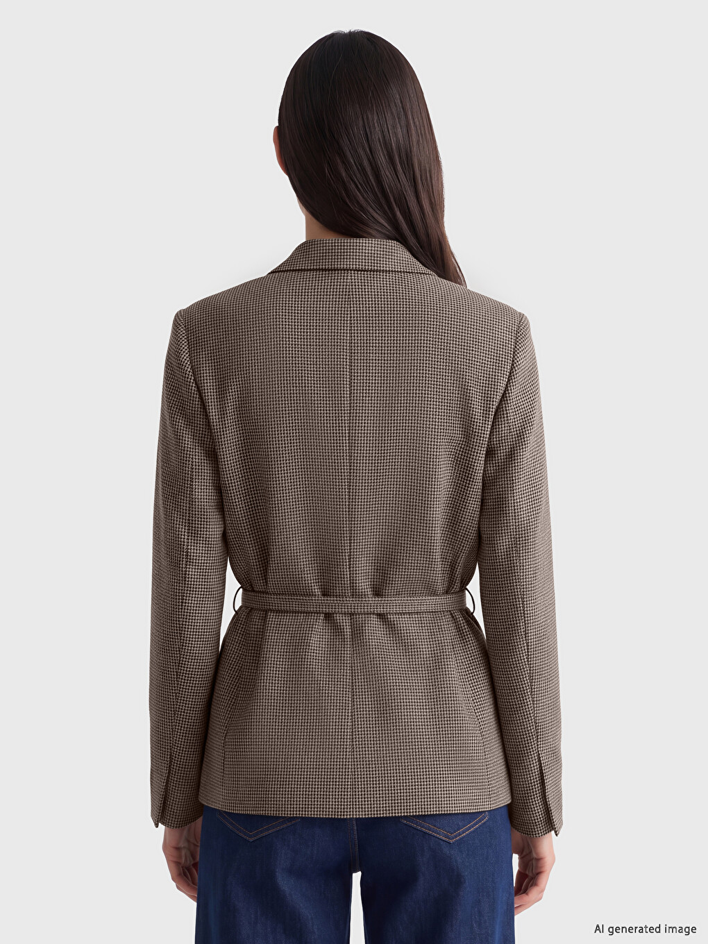 Woman Brown Blazer-3