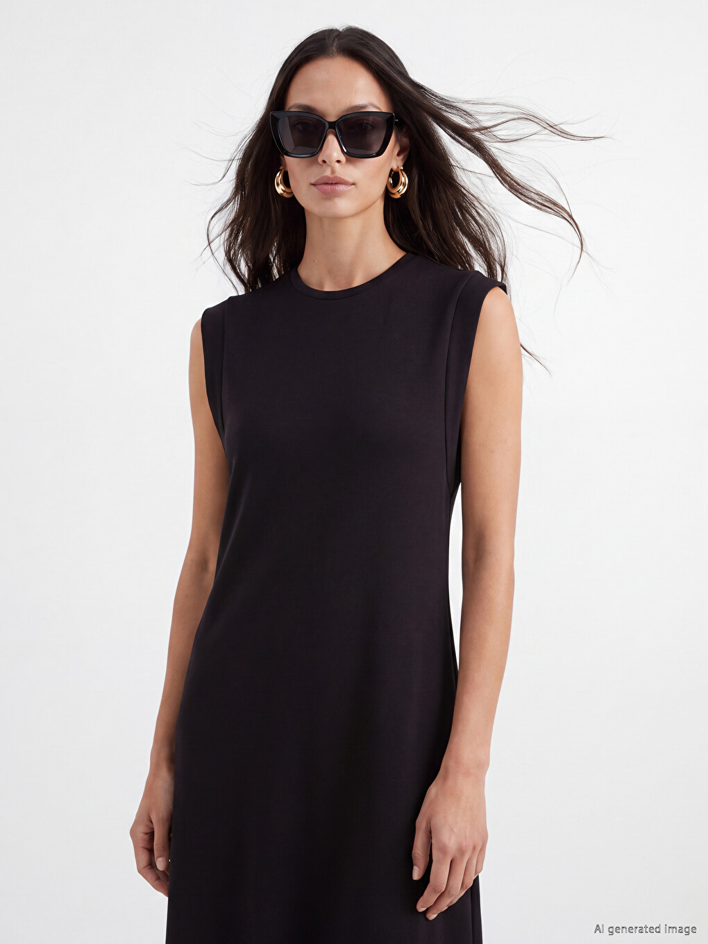 Crew Neck Soft Touch Dress-1