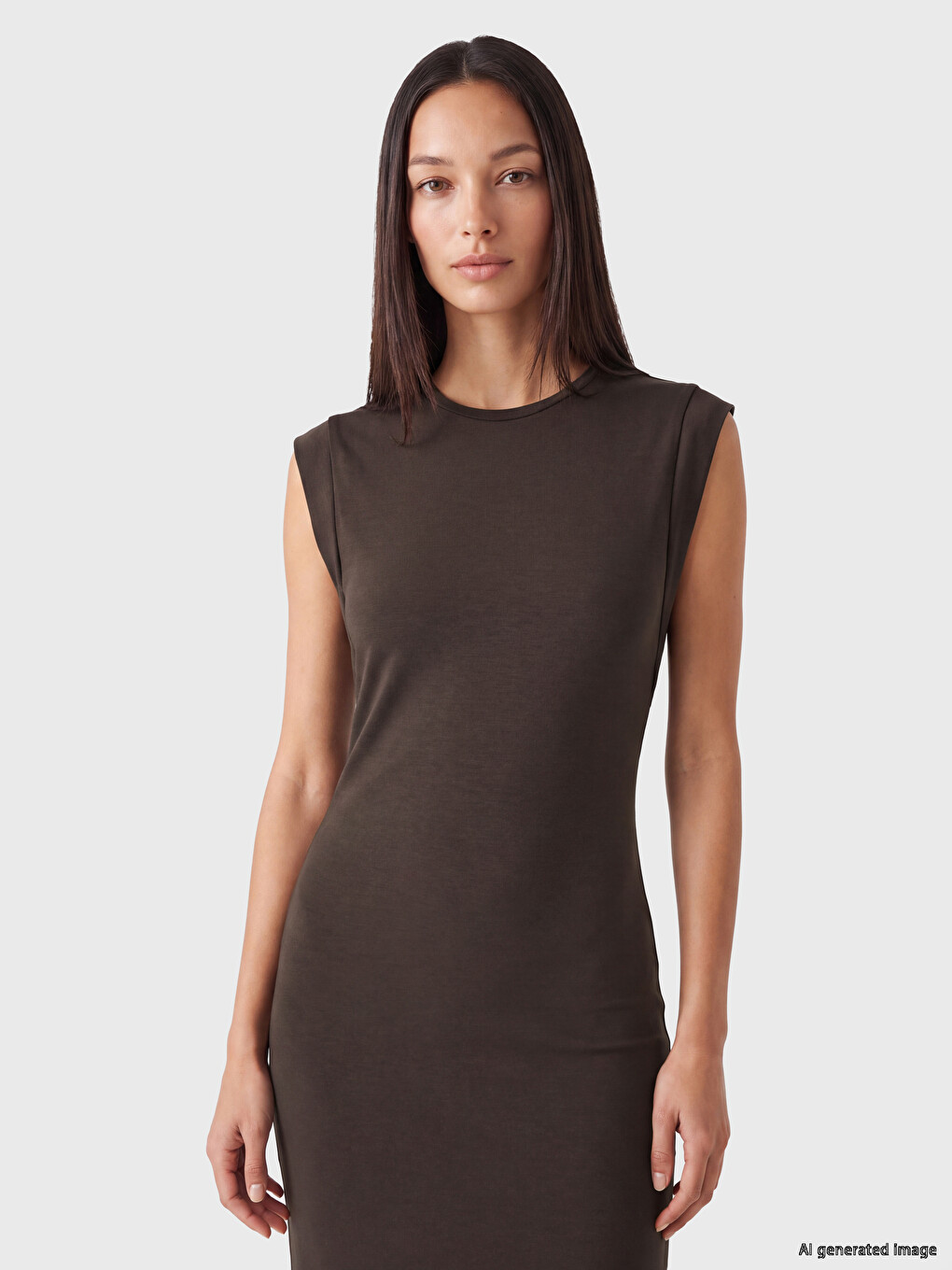 Crew Neck Soft Touch Dress-1