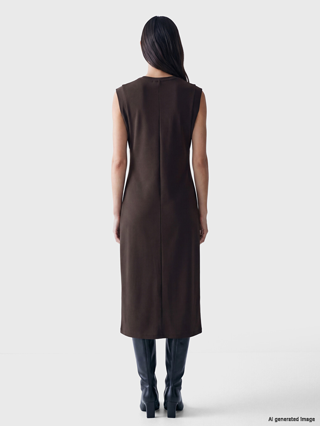 Crew Neck Soft Touch Dress-3