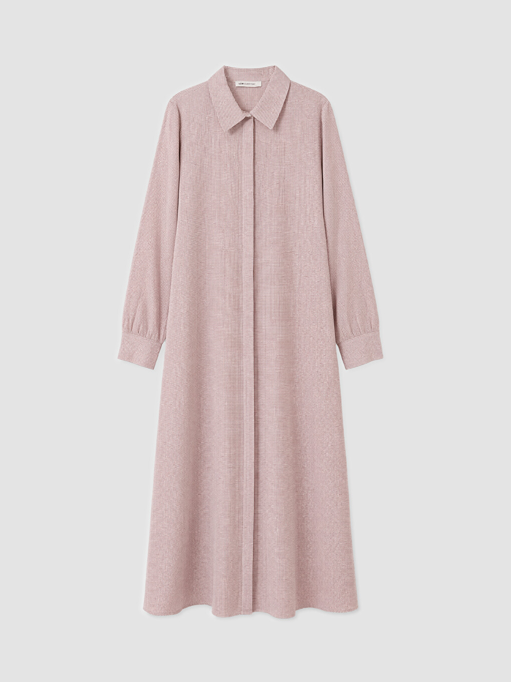 Woman Pink Shirt Dress