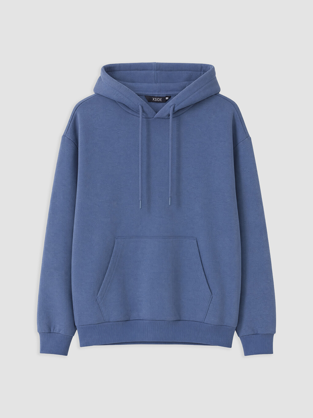 İndigo Erkek Kalın Hoodie