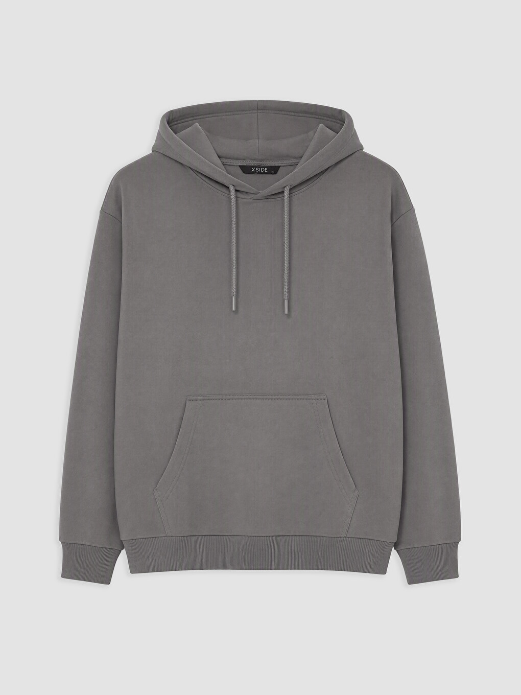 Gri Erkek Kalın Hoodie