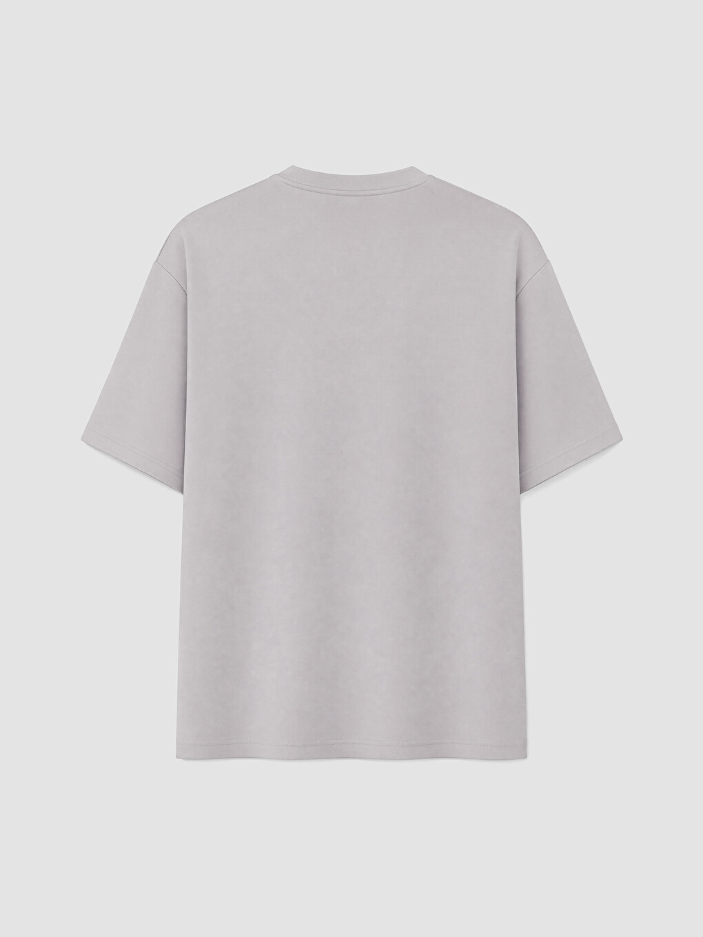 Gri Loose Fit Soft Touch Erkek Tişört-7