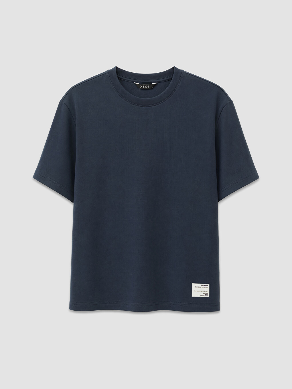 Lacivert Loose Fit Soft Touch Erkek Tişört