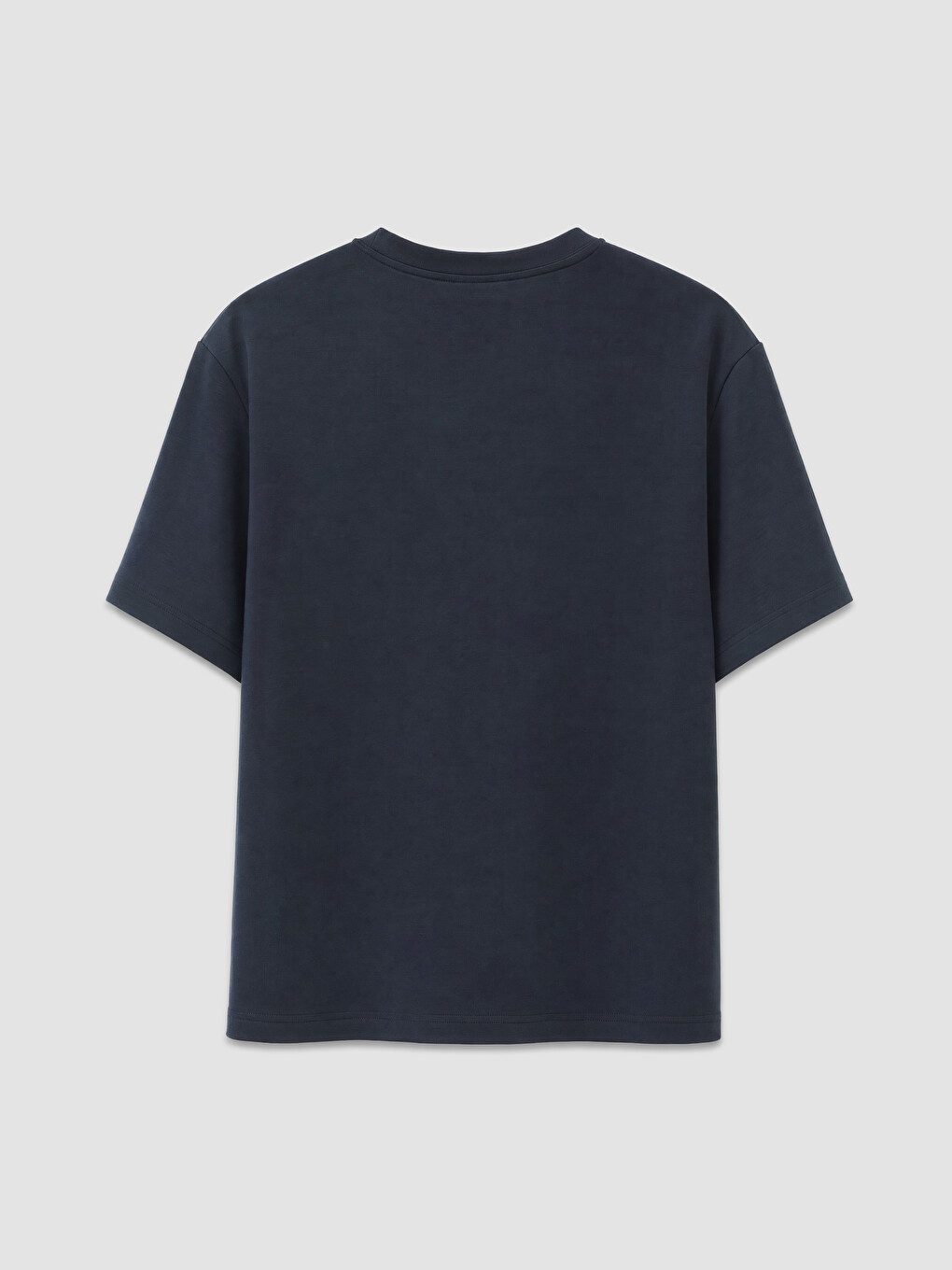 Lacivert Loose Fit Soft Touch Erkek Tişört-1