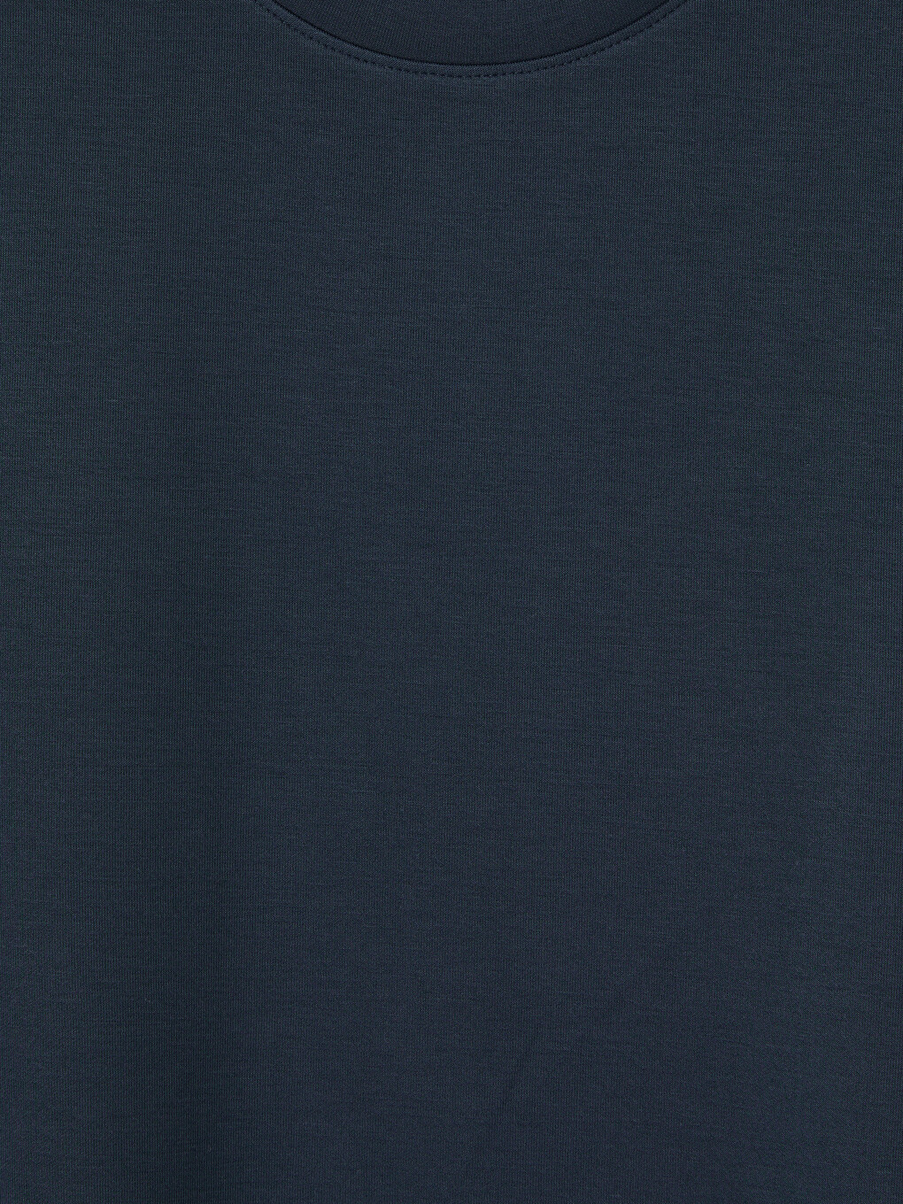 Lacivert Loose Fit Soft Touch Erkek Tişört-2