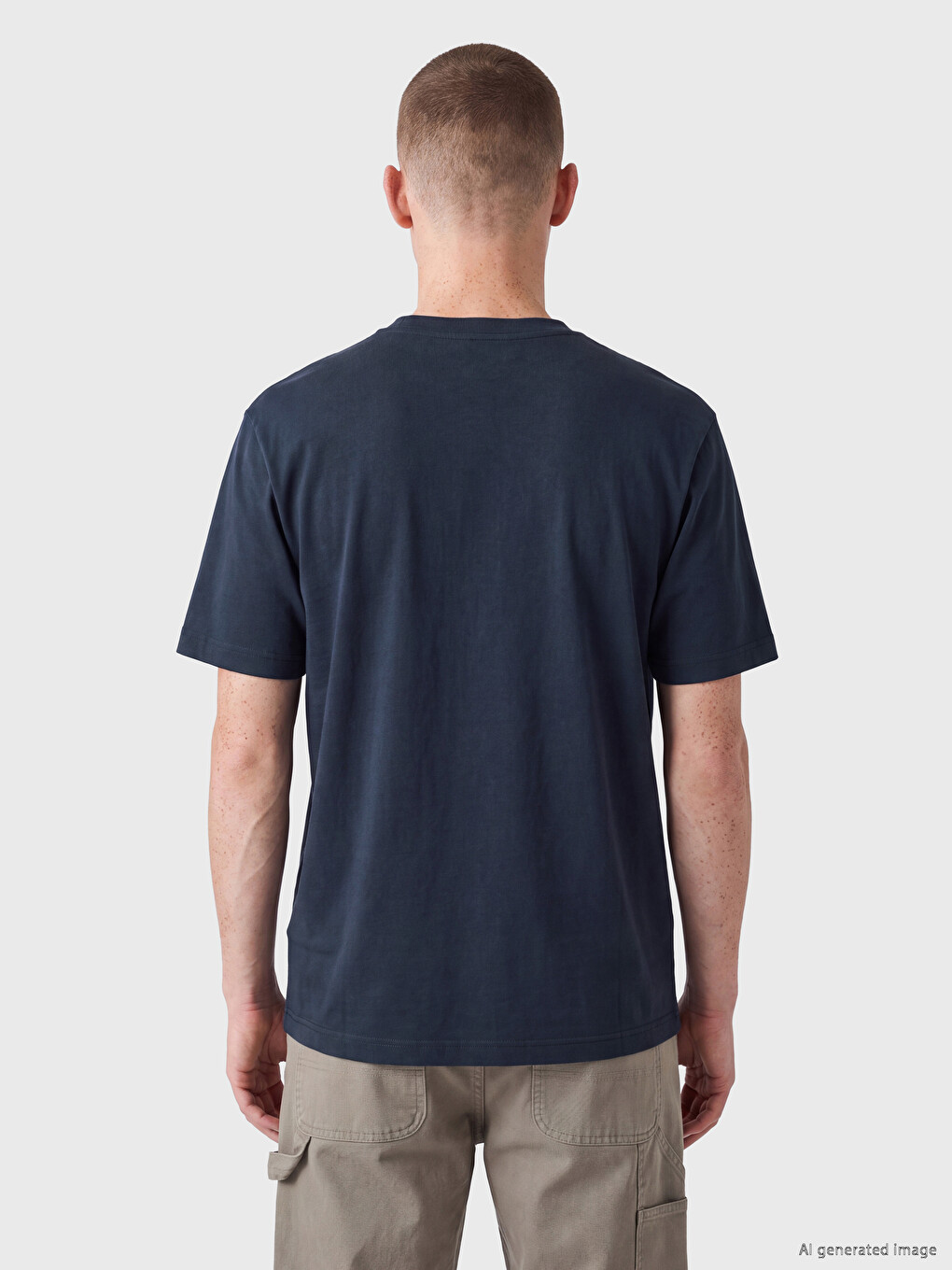 T-shirt I Madh Me Prekje Të Butë Për Burra-3