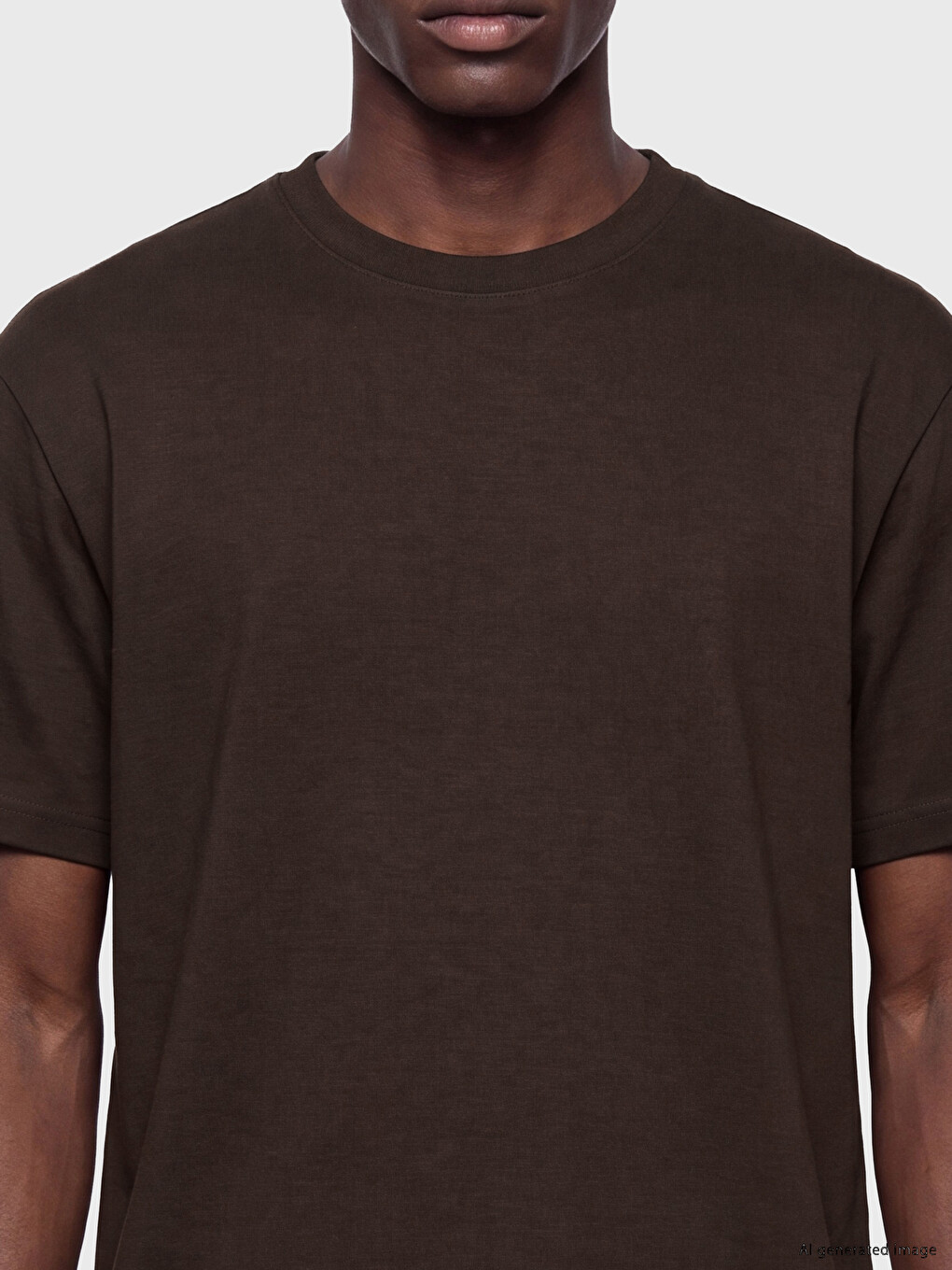 T-shirt I Madh Me Prekje Të Butë Për Burra-2
