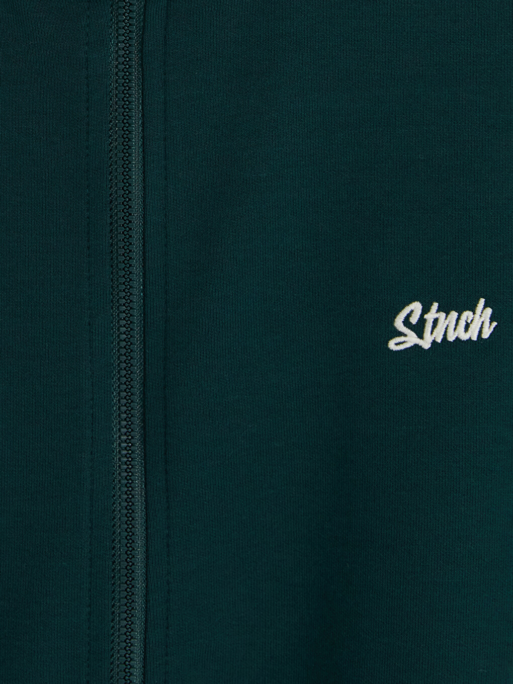 Yeşil Regular Fit Dik Yaka Erkek Fermuarlı Sweatshirt-2