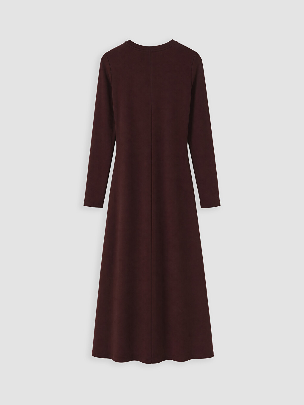Bordo Soft Touch Beli Bağlamalı Elbise-2