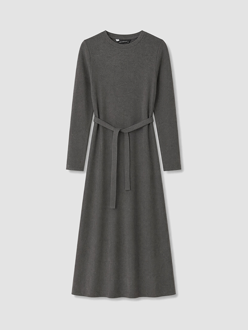 Waist Sashed Flared Dress
