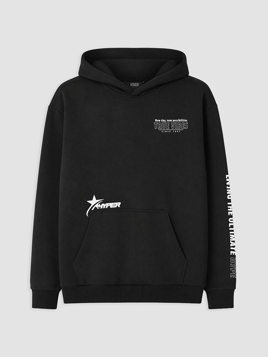 Printed Men's Thick Hoodie-4